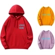 Cotton-Blend Fleece Hooded Crewneck Sweatshirt