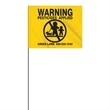 1-Color 4" x 5" Custom High Gloss PE Marking Flag
