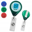 Premium Translucent Custom Badge Reel - Standard Belt Clip