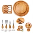 Round Cutting Board Set With Drawer