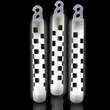 Premium White Checkered Flag Glow Sticks