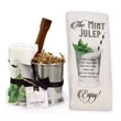 STAINLESS MINT JULEP CUP, TOWEL & MUDDER GIFT SET