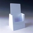 White Countertop Trifold Brochure Holder for Literature 4"