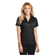 528 Womens Port Authority Performance Fine Jacquard Polo.