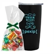 Straight Tumbler w/ Plastic Liner Gift Set - Candy Christmas