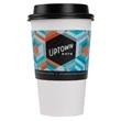 Disposable Dimpled White Coffee Sleeve for 12-24 oz. Cups