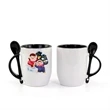 Full Color Coffee Mug 11 Oz Sublimated Cup With Spoon