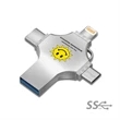 Cicero 3 Way Metal USB