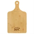 Bamboo Cutting Board Paddle Shape with Drip Ring 15 1/2" x 9