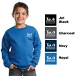 Youth Core Fleece Crewneck Sweatshirt.