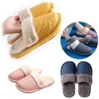 Unisex Detachable Washable Winter Scuff House Slippers