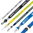Flat Polyester Lanyard w/ Breakaway