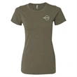 Next Level Ladies CVC Tee- Military Green