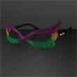 Mardi Gras Eyeglasses, Glitter Frames (Non-Light Up)