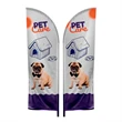 10' Double Sided Feather Flag
