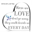 Clear Acrylic Heart Shaped Plaque/Gift