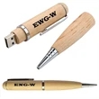 Wooden Ballpoint Pen USB Flash Drive (8GB)