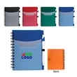 Custom Tri-Pocket Notebook & Pen