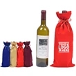 Velvet Drawstring Wine Bottle Bag