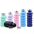 18 Oz. Silicone Collapsible Water Bottle Travel Sports Cup