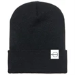 Black Cuffed Knit Beanie