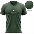 Unisex 180 GSM Poly Interlock Short Sleeve V-Neck T-Shirt