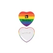 Pride Heart Shaped Button