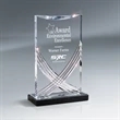 Cascade Curved Acrylic Award, Clear