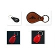 Leather Teardrop Keyring