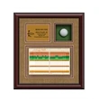 Custom Framed Golf Score Card and Ball