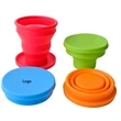 6" Silicone Collapsible Water Cup with Lid