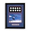 Custom Matted Lapel Pin Display Frame with Photo