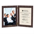 Buckingham Leather Hinged Double 8" x 10" Frame