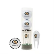Golf Ball Tube with Tees, Divot Tool & Poker Chip