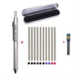 4 in1 Color Refillable Mechanical Ballpoint Pen Set