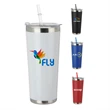 20 oz. Stainless Steel Tumbler with Straw