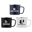 13 oz. Enamel Campfire Mug with Stainless Steel Rim