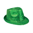 Green Sequin Fedora