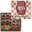 New Year Premier Chocolate Pretzel Gift Box w/Full Color Lid