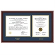 Sculptured Mahogany Diploma Frame