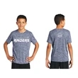Sport-Tek Dri Fit Electric Heather Tee. Adult & Youth