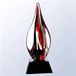 Red Contemporary with Black Crystal Base Award