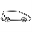 Key Tags - Soft Vinyl - Stock Shape Collection - Van