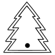 Key Tags - Soft Vinyl - Stock Shape Collection - Pine Tree