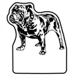 Key Tags - Soft Vinyl - Stock Shape Collection - Bulldog