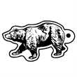 Key Tags - Soft Vinyl-Stock Shape Collection - Grizzly Bear