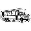 Key Tags - Soft Vinyl - Stock Shape Collection - Bus