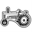 Key Tags - Soft Vinyl - Stock Shape Collection - Tractor