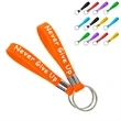 Motivational Silicone Bracelet Key Chain