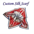 Custom Full Color Imprint 100% Real Silk Scarf